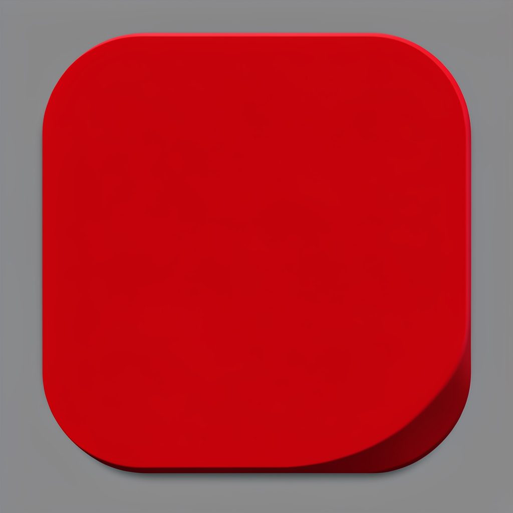 A crimson and cream duotone of an apk favicon tile, styled as a clean gallery still.