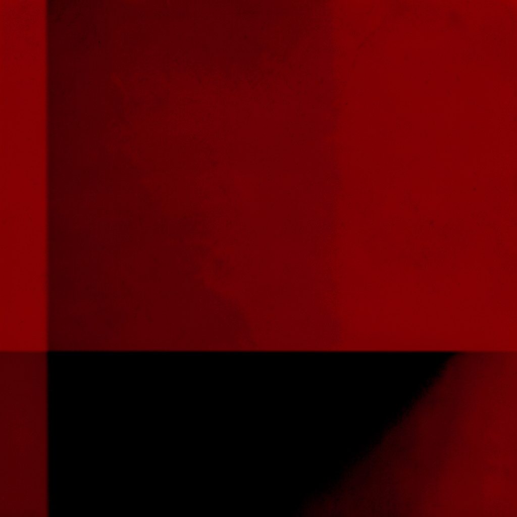 A high-contrast duotone of an apk tile rendered in crimson and deep gray, styled as a gallery still.